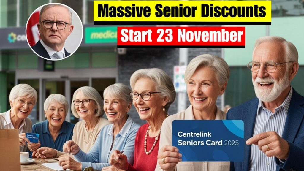 Massive Senior Discounts Start 23 November